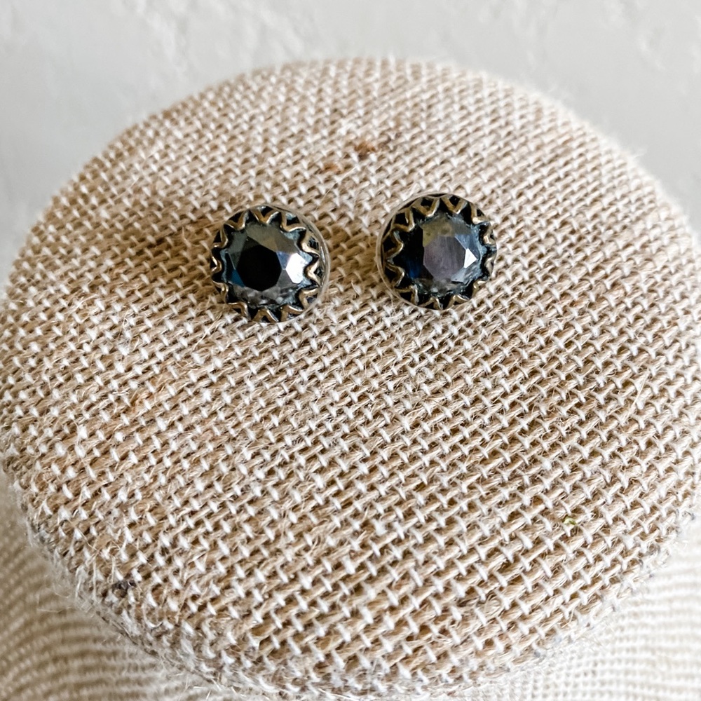 Fossil Black Stud Earrings